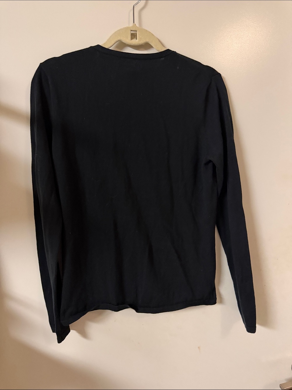 Calvin Klein Women's Black V-Neck Button Cardigan Sweater - Picture 5 of 5